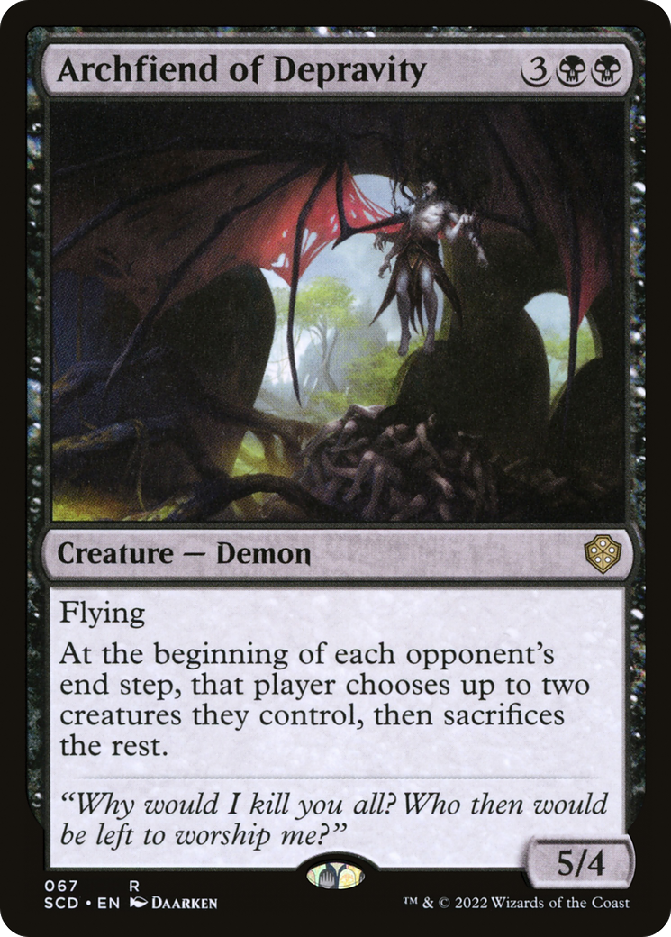 Archfiend of Depravity [Starter Commander Decks] | Shuffle n Cut Hobbies & Games