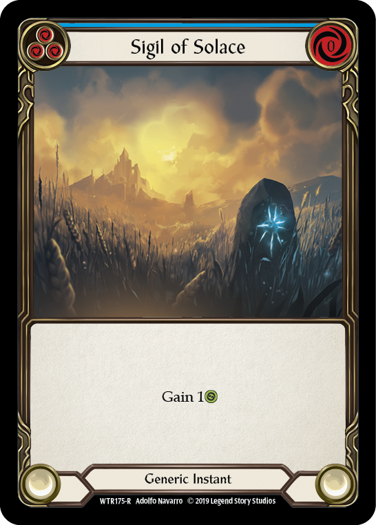 Sigil of Solace (Blue) [WTR175-R] Alpha Print Normal | Shuffle n Cut Hobbies & Games