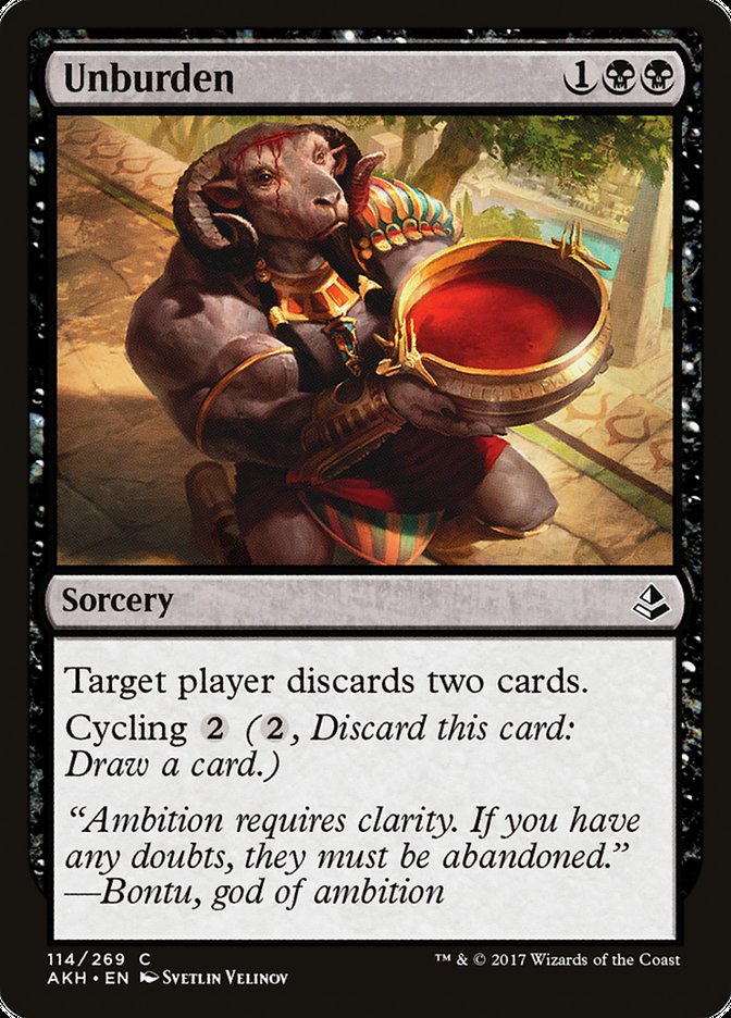 Unburden [Amonkhet] | Shuffle n Cut Hobbies & Games