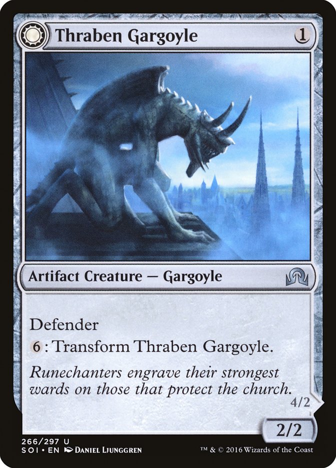 Thraben Gargoyle // Stonewing Antagonizer [Shadows over Innistrad] | Shuffle n Cut Hobbies & Games