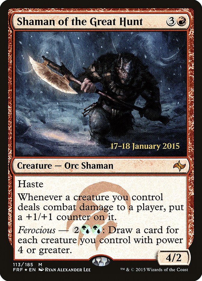 Shaman of the Great Hunt [Fate Reforged Prerelease Promos] | Shuffle n Cut Hobbies & Games