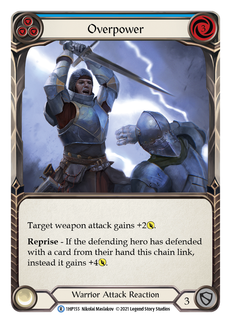 Overpower (Blue) [1HP155] | Shuffle n Cut Hobbies & Games
