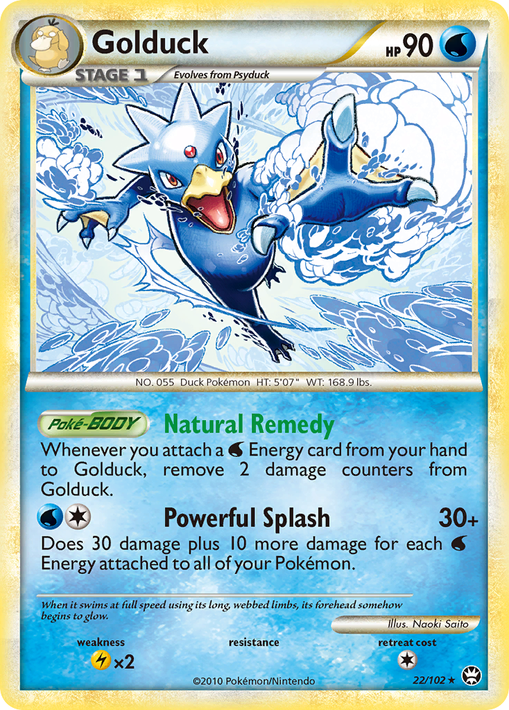 Golduck (22/102) [HeartGold & SoulSilver: Triumphant] | Shuffle n Cut Hobbies & Games