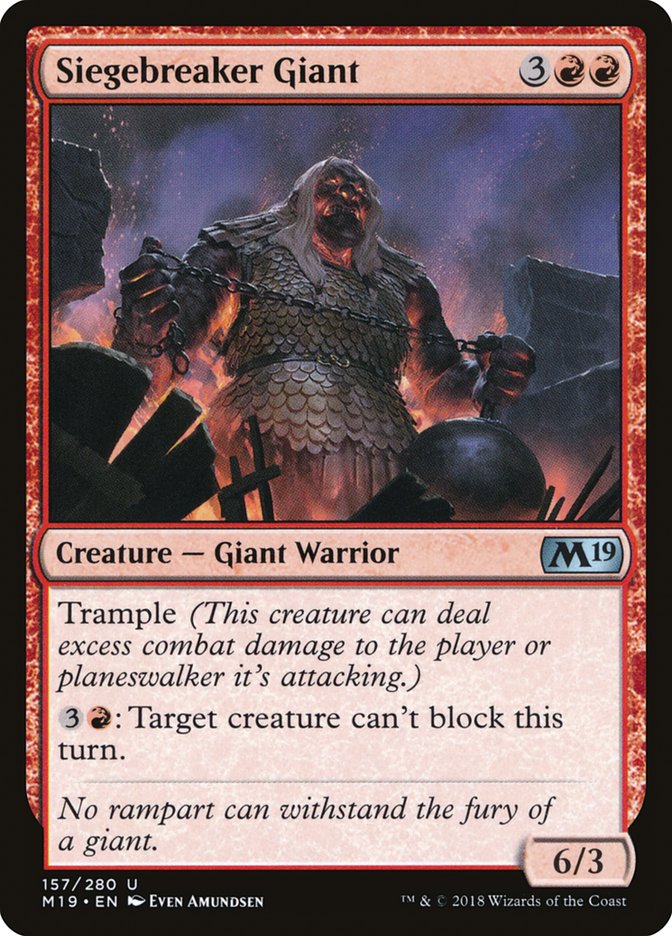 Siegebreaker Giant [Core Set 2019] | Shuffle n Cut Hobbies & Games