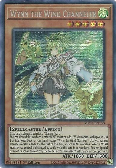 Wynn the Wind Channeler [MP21-EN158] Prismatic Secret Rare | Shuffle n Cut Hobbies & Games