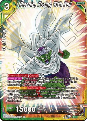 Piccolo, Fusing With Nail (BT17-139) [Ultimate Squad] | Shuffle n Cut Hobbies & Games