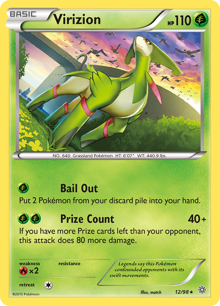 Virizion (12/98) [XY: Ancient Origins] | Shuffle n Cut Hobbies & Games