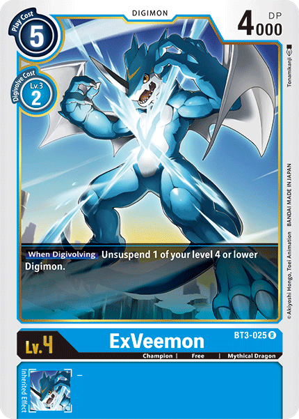 ExVeemon [BT3-025] [Release Special Booster Ver.1.5] | Shuffle n Cut Hobbies & Games