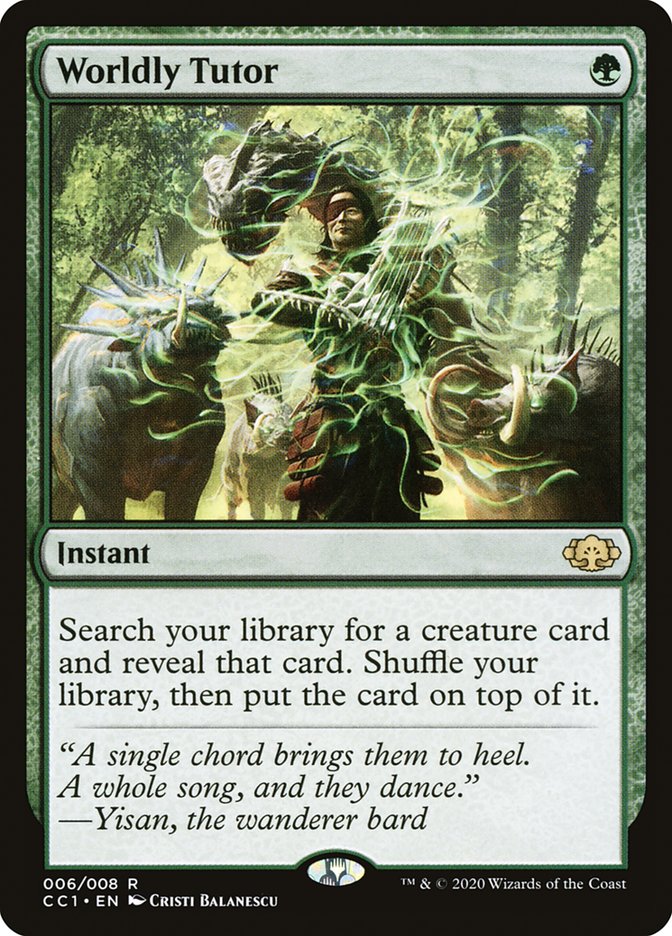 Worldly Tutor [Commander Collection: Green] | Shuffle n Cut Hobbies & Games