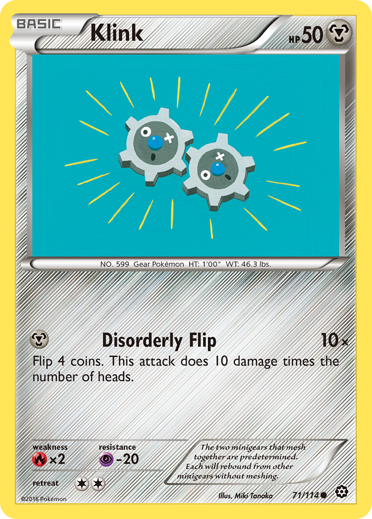 Klink (71/114) [XY: Steam Siege] | Shuffle n Cut Hobbies & Games