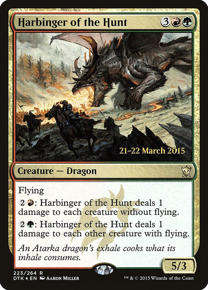 Harbinger of the Hunt [Dragons of Tarkir Prerelease Promos] | Shuffle n Cut Hobbies & Games