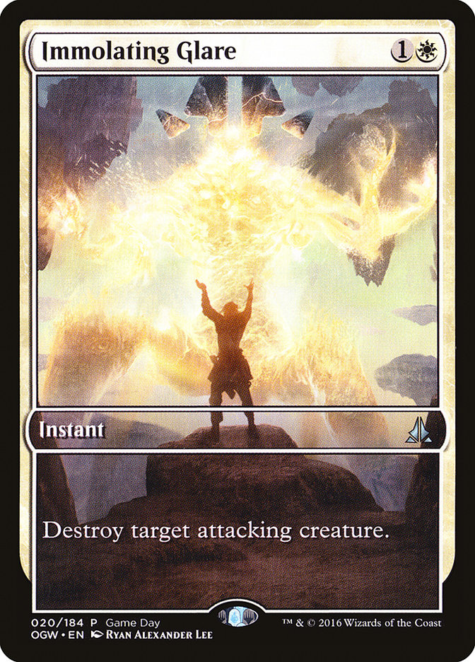 Immolating Glare (Game Day) (Extended Art) [Oath of the Gatewatch Promos] | Shuffle n Cut Hobbies & Games