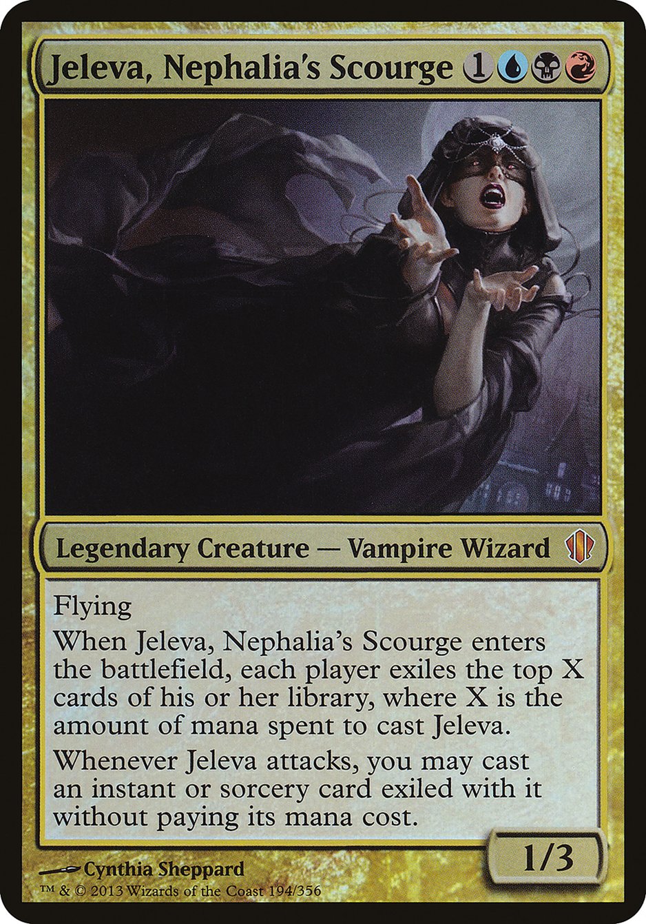 Jeleva, Nephalia's Scourge (Oversized) [Commander 2013 Oversized] | Shuffle n Cut Hobbies & Games
