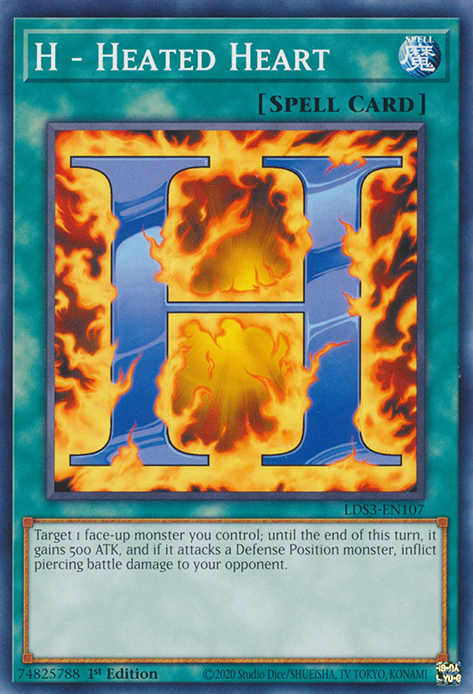 H - Heated Heart [LDS3-EN107] Common | Shuffle n Cut Hobbies & Games