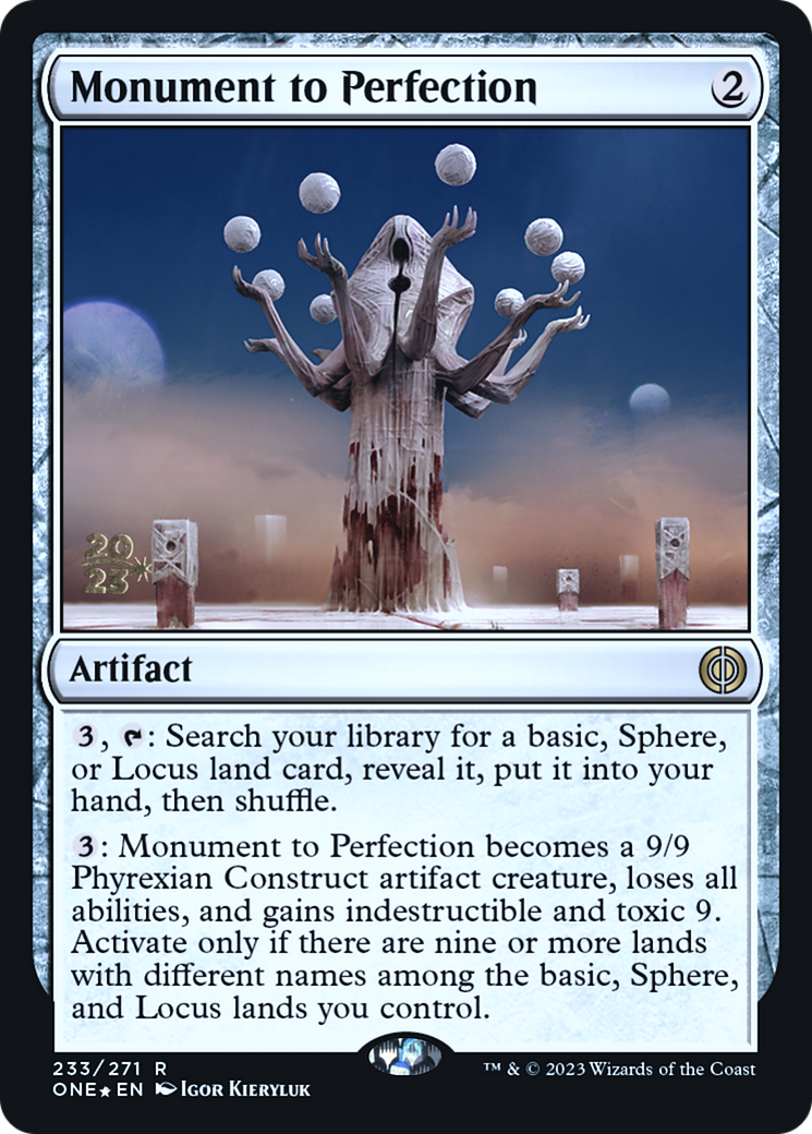 Monument to Perfection [Phyrexia: All Will Be One Prerelease Promos] | Shuffle n Cut Hobbies & Games