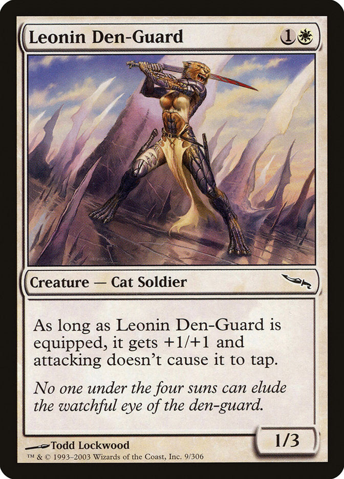 Leonin Den-Guard [Mirrodin] | Shuffle n Cut Hobbies & Games