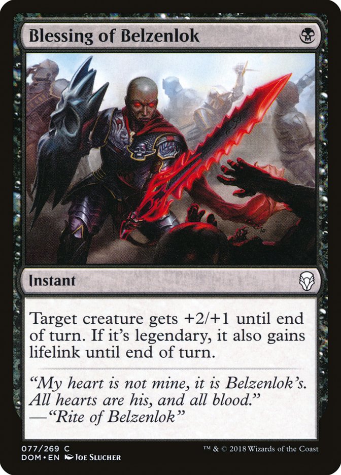 Blessing of Belzenlok [Dominaria] | Shuffle n Cut Hobbies & Games