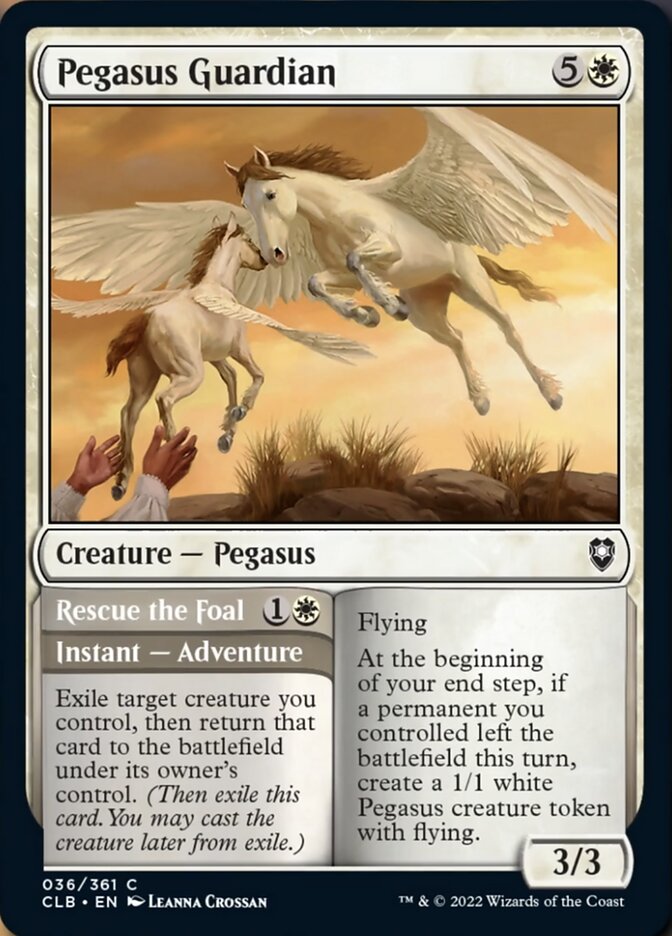 Pegasus Guardian // Rescue the Foal [Commander Legends: Battle for Baldur's Gate] | Shuffle n Cut Hobbies & Games
