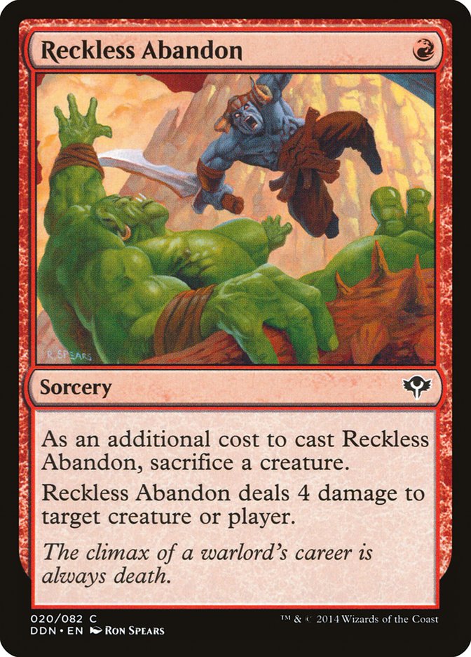 Reckless Abandon [Duel Decks: Speed vs. Cunning] | Shuffle n Cut Hobbies & Games