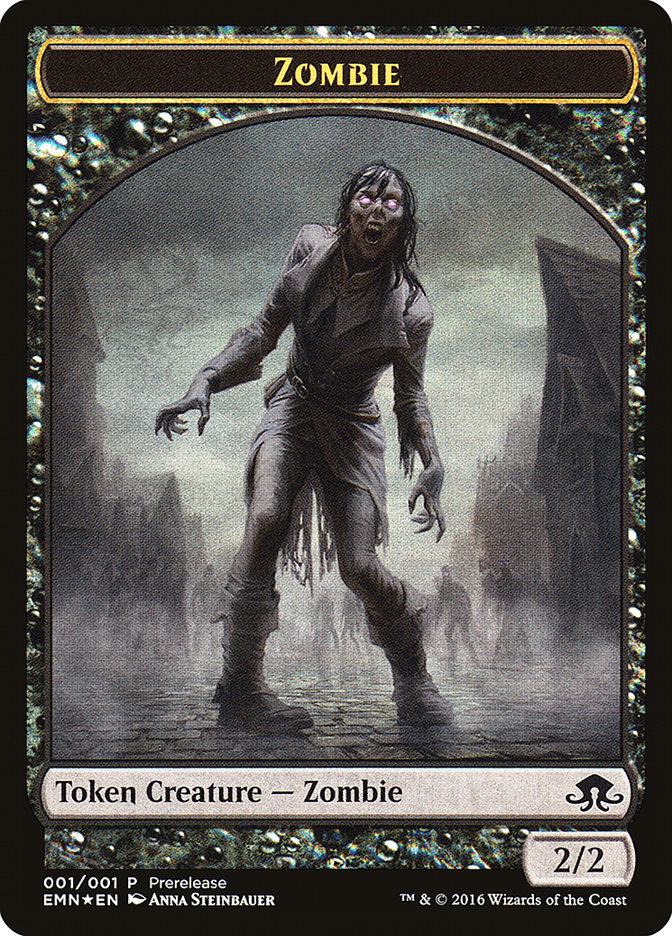 Zombie // Zombie Double-Sided Token [Eldritch Moon Prerelease Promos] | Shuffle n Cut Hobbies & Games