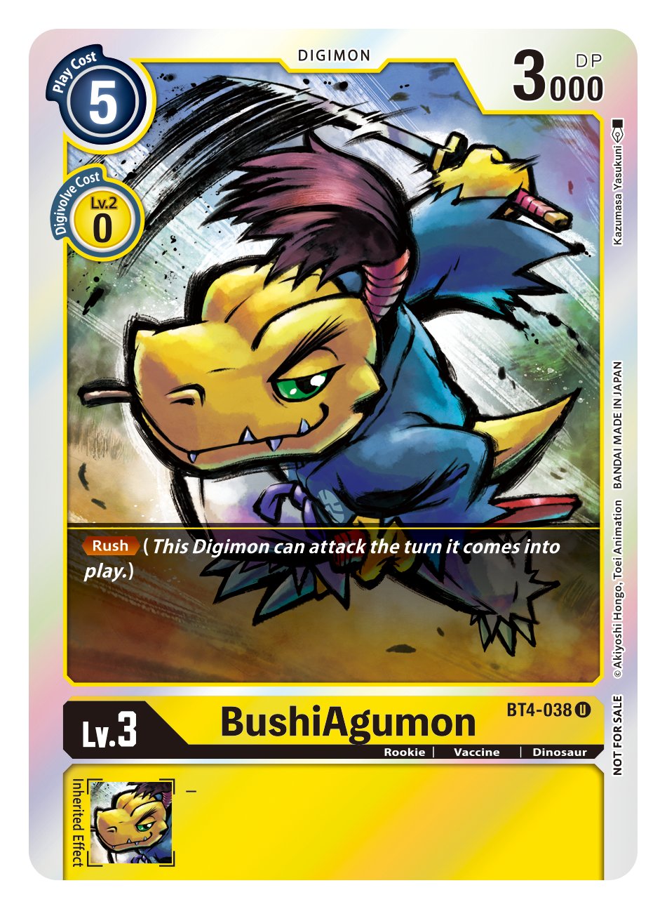 BushiAgumon [BT4-038] (Event Pack 2) [Great Legend] | Shuffle n Cut Hobbies & Games