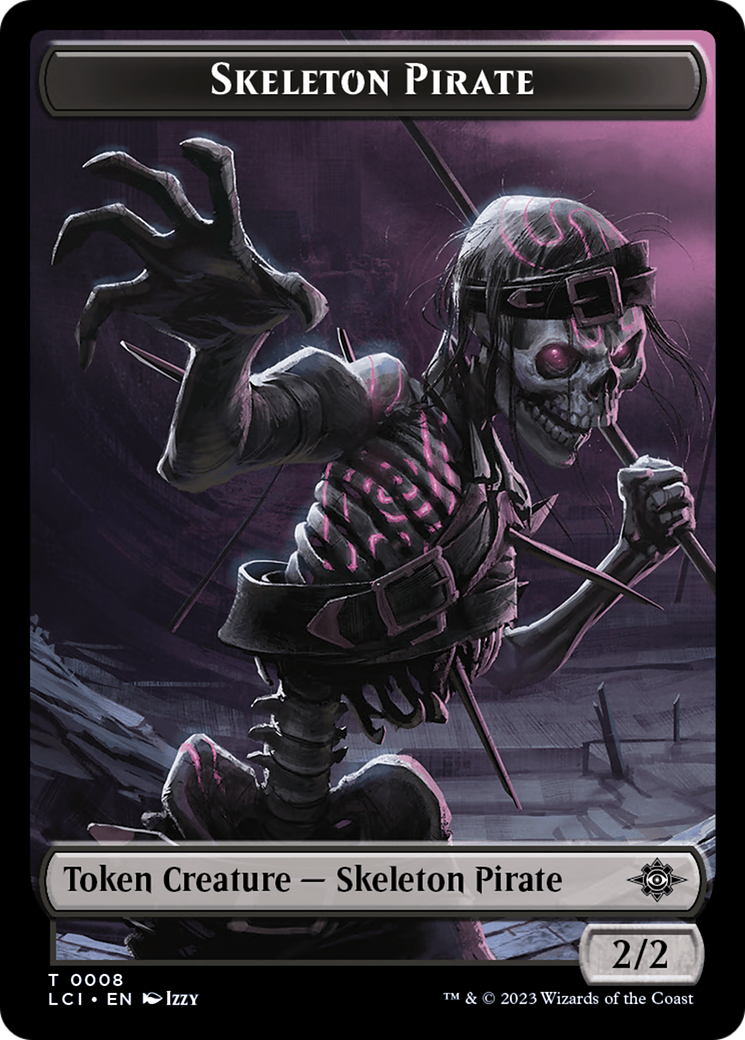 Copy // Skeleton Pirate Double-Sided Token [The Lost Caverns of Ixalan Commander Tokens] | Shuffle n Cut Hobbies & Games