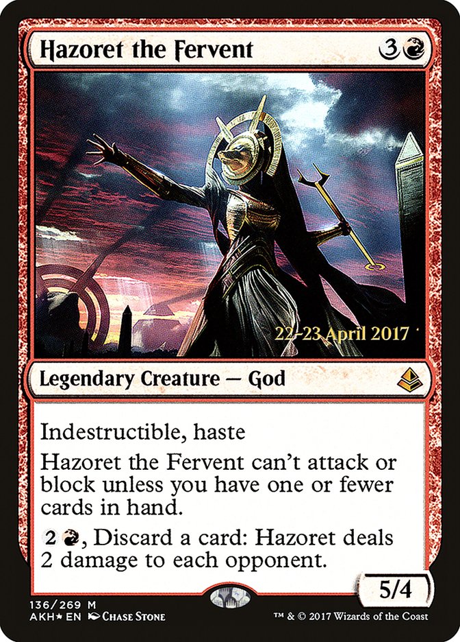 Hazoret the Fervent [Amonkhet Prerelease Promos] | Shuffle n Cut Hobbies & Games