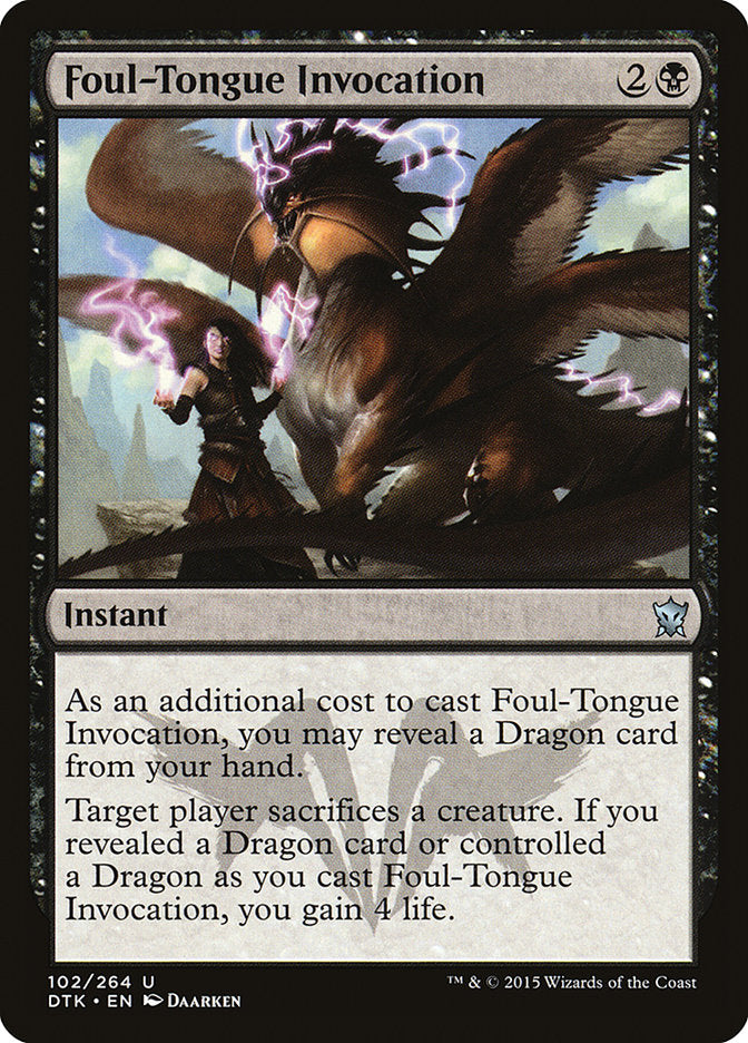 Foul-Tongue Invocation [Dragons of Tarkir] | Shuffle n Cut Hobbies & Games