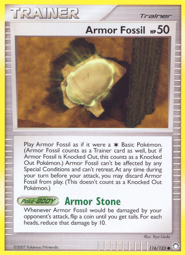 Armor Fossil (116/123) [Diamond & Pearl: Mysterious Treasures] | Shuffle n Cut Hobbies & Games