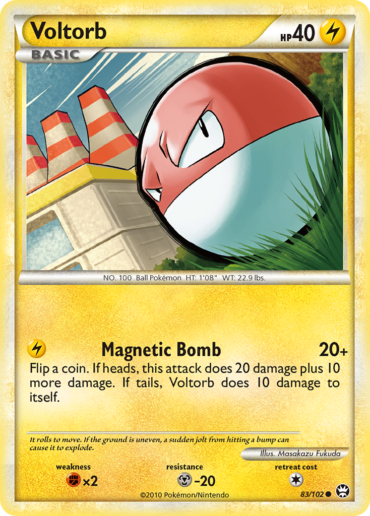 Voltorb (83/102) [HeartGold & SoulSilver: Triumphant] | Shuffle n Cut Hobbies & Games