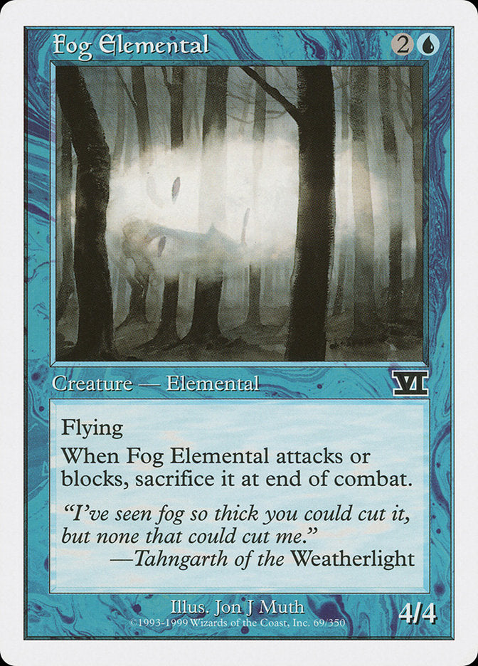 Fog Elemental [Classic Sixth Edition] | Shuffle n Cut Hobbies & Games