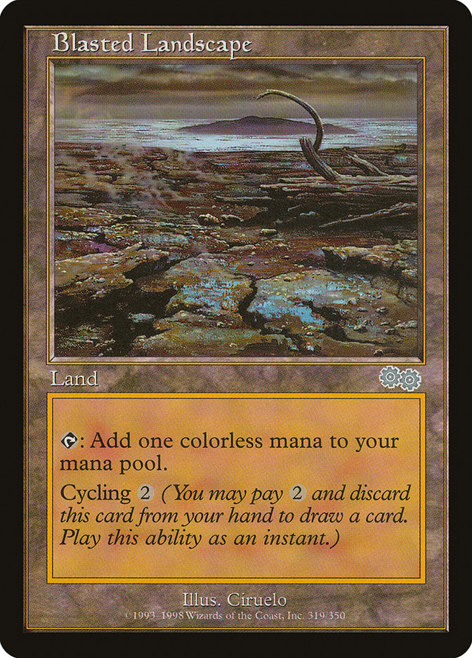 Blasted Landscape [Urza's Saga] | Shuffle n Cut Hobbies & Games