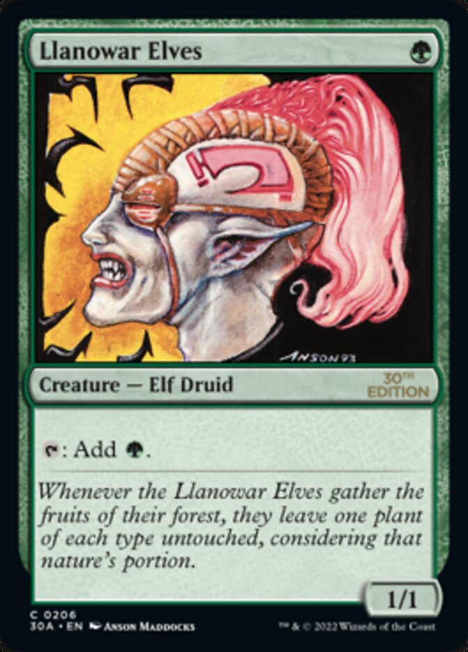 Llanowar Elves [30th Anniversary Edition] | Shuffle n Cut Hobbies & Games