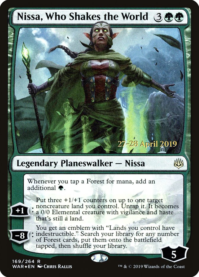 Nissa, Who Shakes the World [War of the Spark Prerelease Promos] | Shuffle n Cut Hobbies & Games