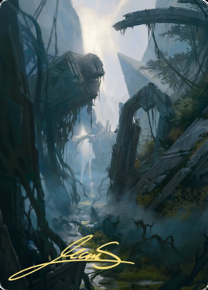Swamp 2 Art Card (Gold-Stamped Signature) [Zendikar Rising Art Series] | Shuffle n Cut Hobbies & Games