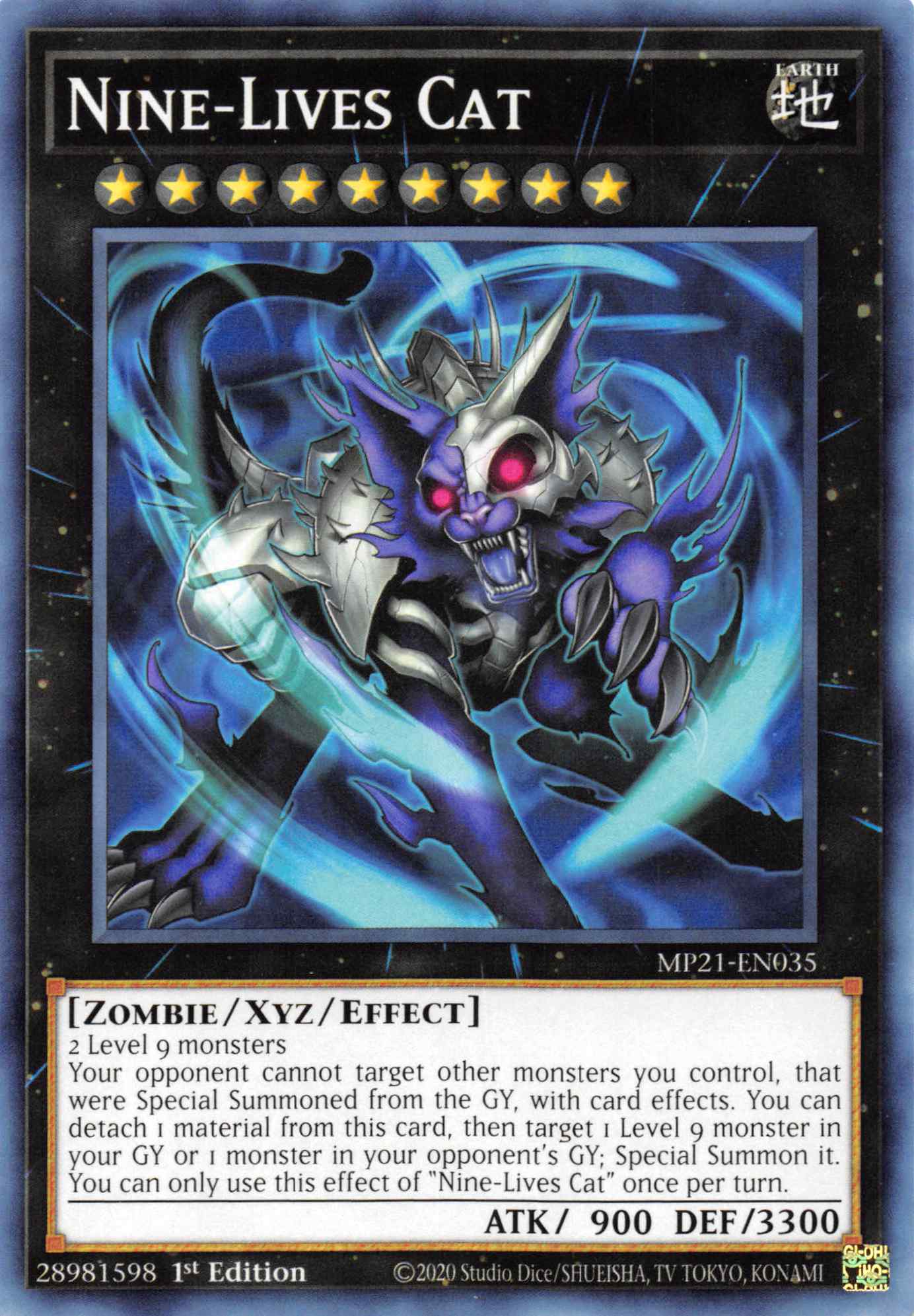 Nine-Lives Cat [MP21-EN035] Common | Shuffle n Cut Hobbies & Games