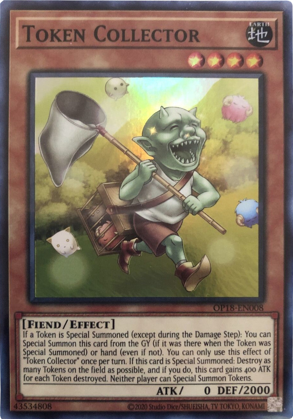 Token Collector [OP18-EN008] Super Rare | Shuffle n Cut Hobbies & Games