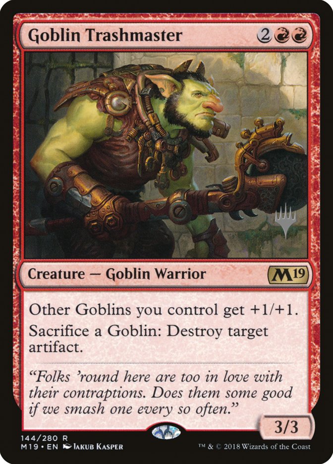 Goblin Trashmaster (Promo Pack) [Core Set 2019 Promos] | Shuffle n Cut Hobbies & Games