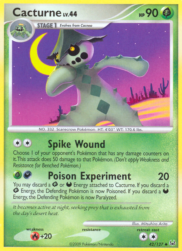 Cacturne (42/127) [Platinum: Base Set] | Shuffle n Cut Hobbies & Games