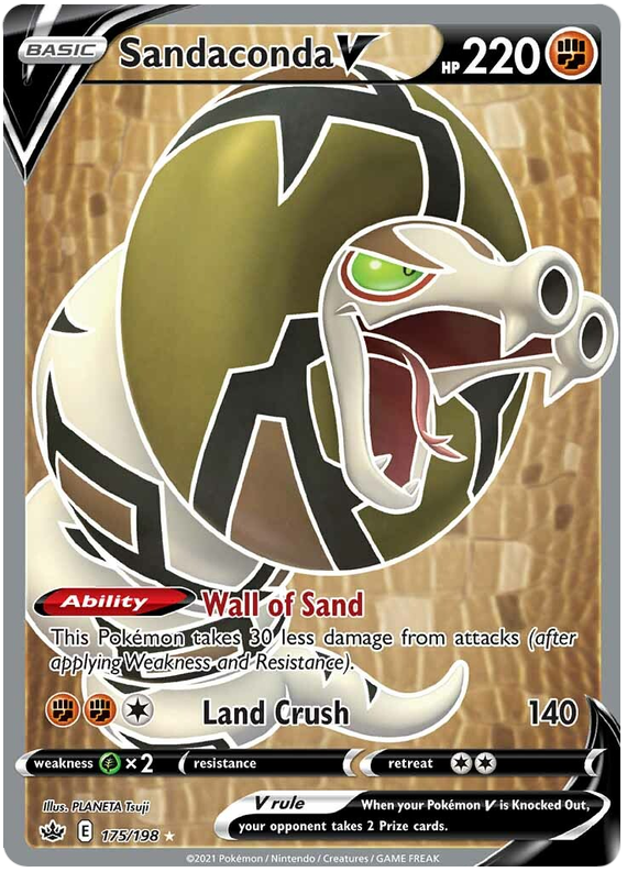 Sandaconda V (175/198) [Sword & Shield: Chilling Reign] | Shuffle n Cut Hobbies & Games