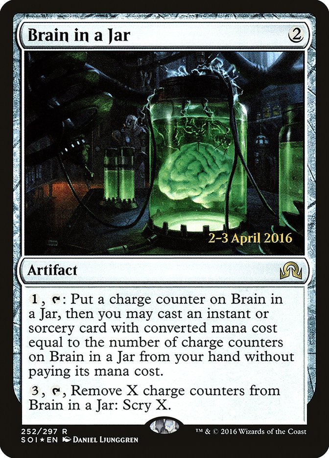 Brain in a Jar [Shadows over Innistrad Prerelease Promos] | Shuffle n Cut Hobbies & Games