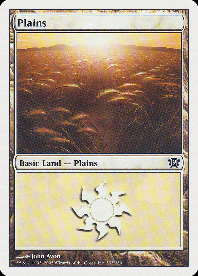 Plains (333) [Ninth Edition] | Shuffle n Cut Hobbies & Games