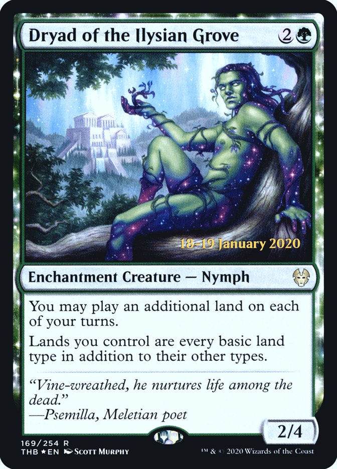 Dryad of the Ilysian Grove [Theros Beyond Death Prerelease Promos] | Shuffle n Cut Hobbies & Games