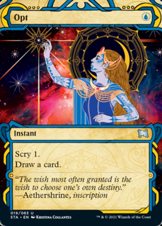 Opt (Foil Etched) [Strixhaven: School of Mages Mystical Archive] | Shuffle n Cut Hobbies & Games