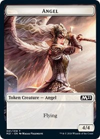 Angel // Knight Double-Sided Token [Core Set 2021 Tokens] | Shuffle n Cut Hobbies & Games