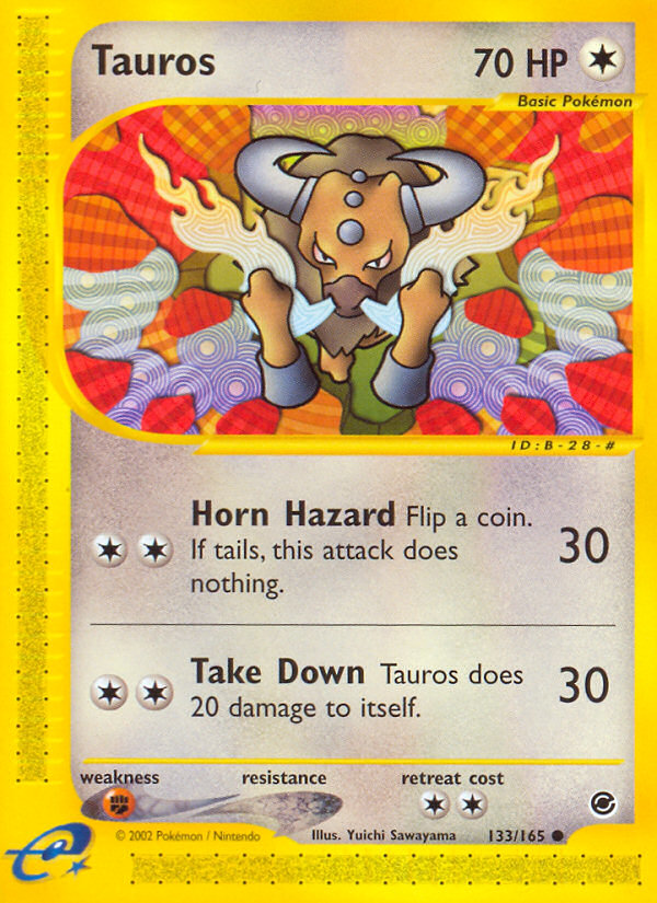 Tauros (133/165) [Expedition: Base Set] | Shuffle n Cut Hobbies & Games