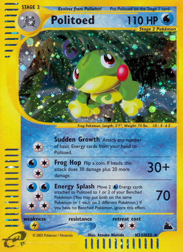 Politoed (H23/H32) [Skyridge] | Shuffle n Cut Hobbies & Games