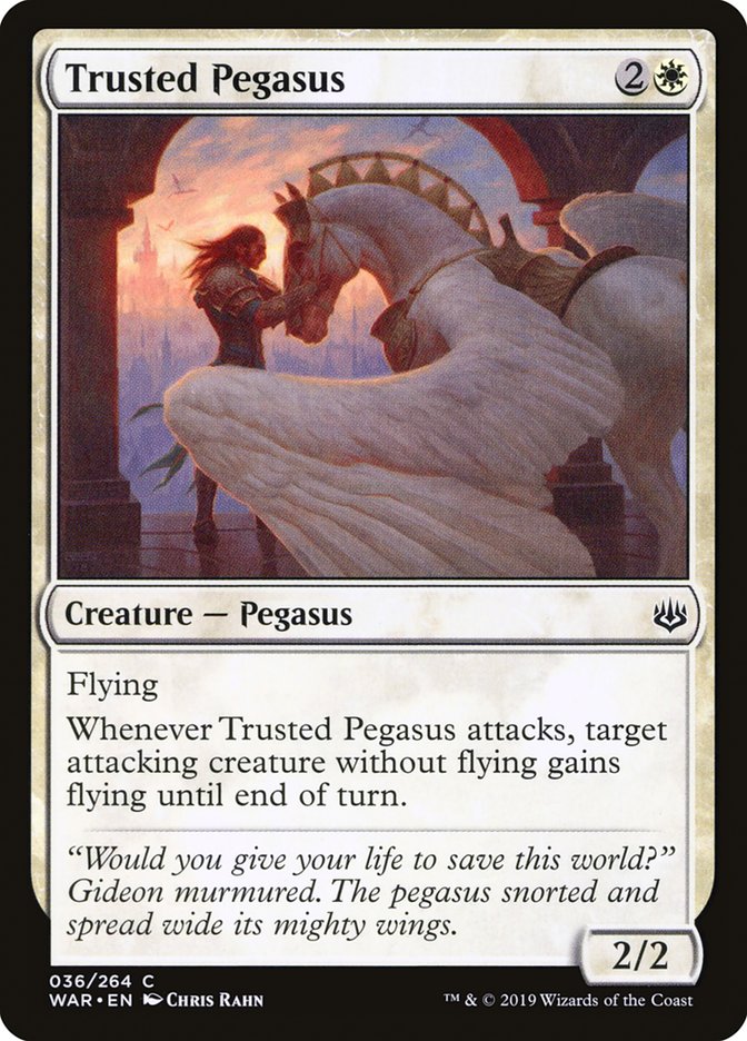 Trusted Pegasus [War of the Spark] | Shuffle n Cut Hobbies & Games