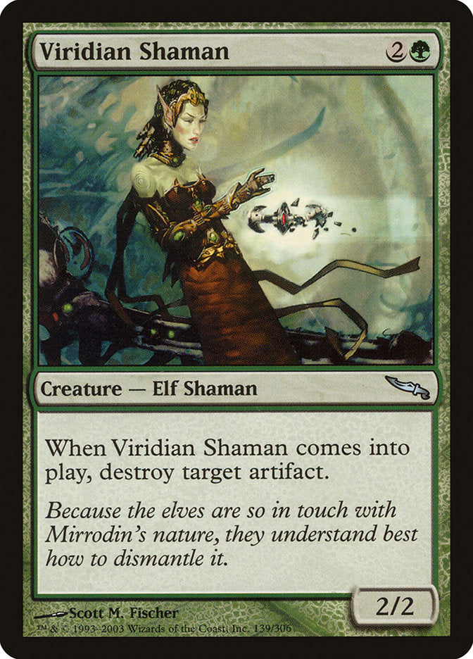 Viridian Shaman [Mirrodin] | Shuffle n Cut Hobbies & Games