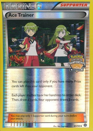 Ace Trainer (69/98) (Regional Championship Promo) [XY: Ancient Origins] | Shuffle n Cut Hobbies & Games